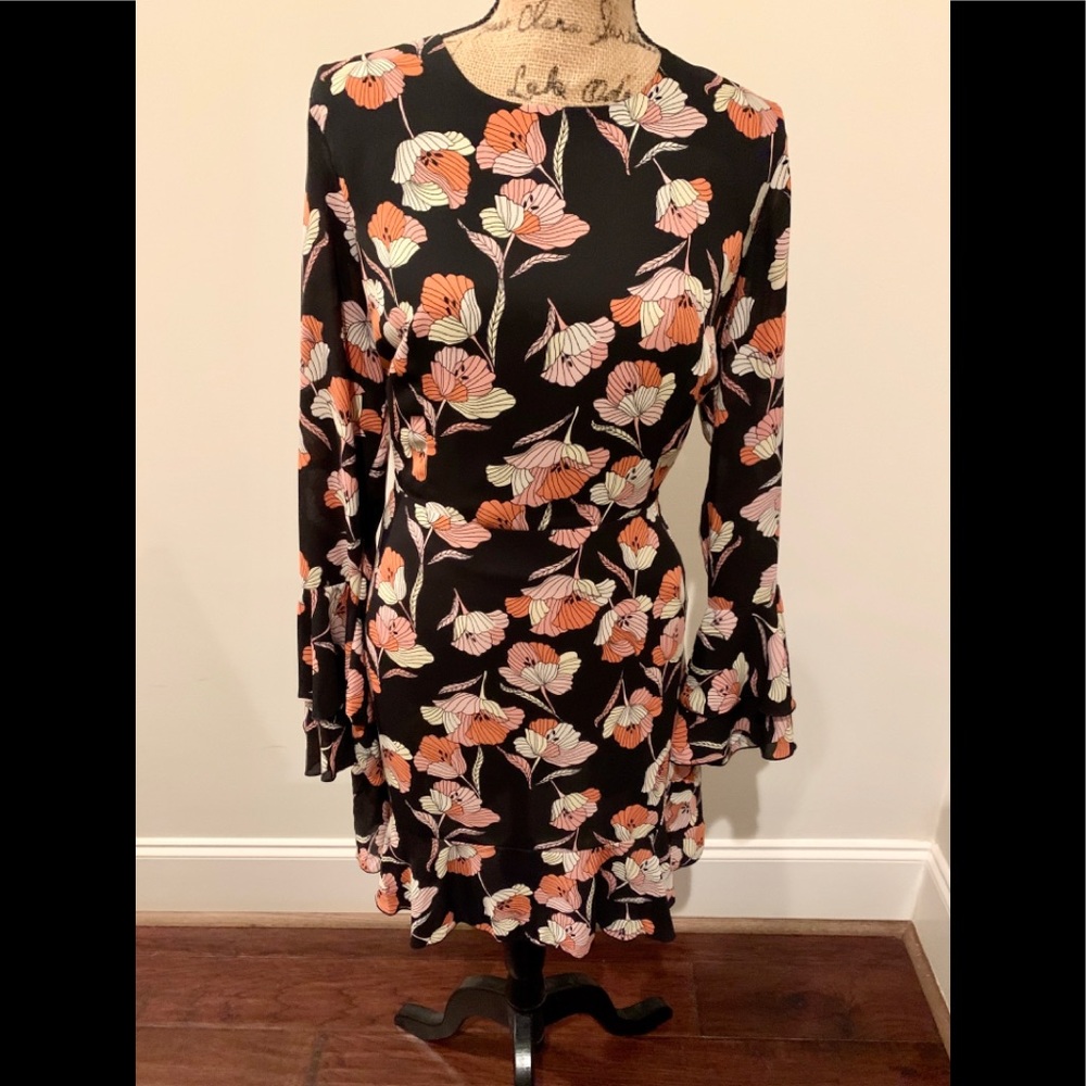 Fall floral dress